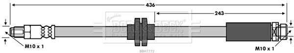 BORG & BECK Тормозной шланг BBH7772